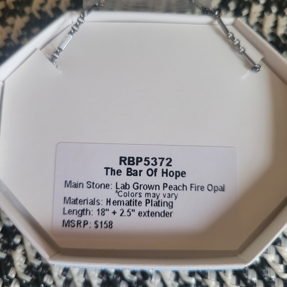 BP The Bar Of Hope Necklace - Picture 2 of 2